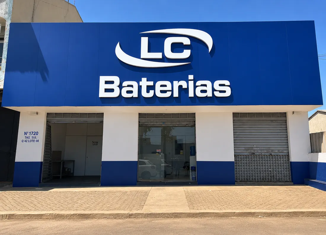 Fachada da LC Baterias Goiânia